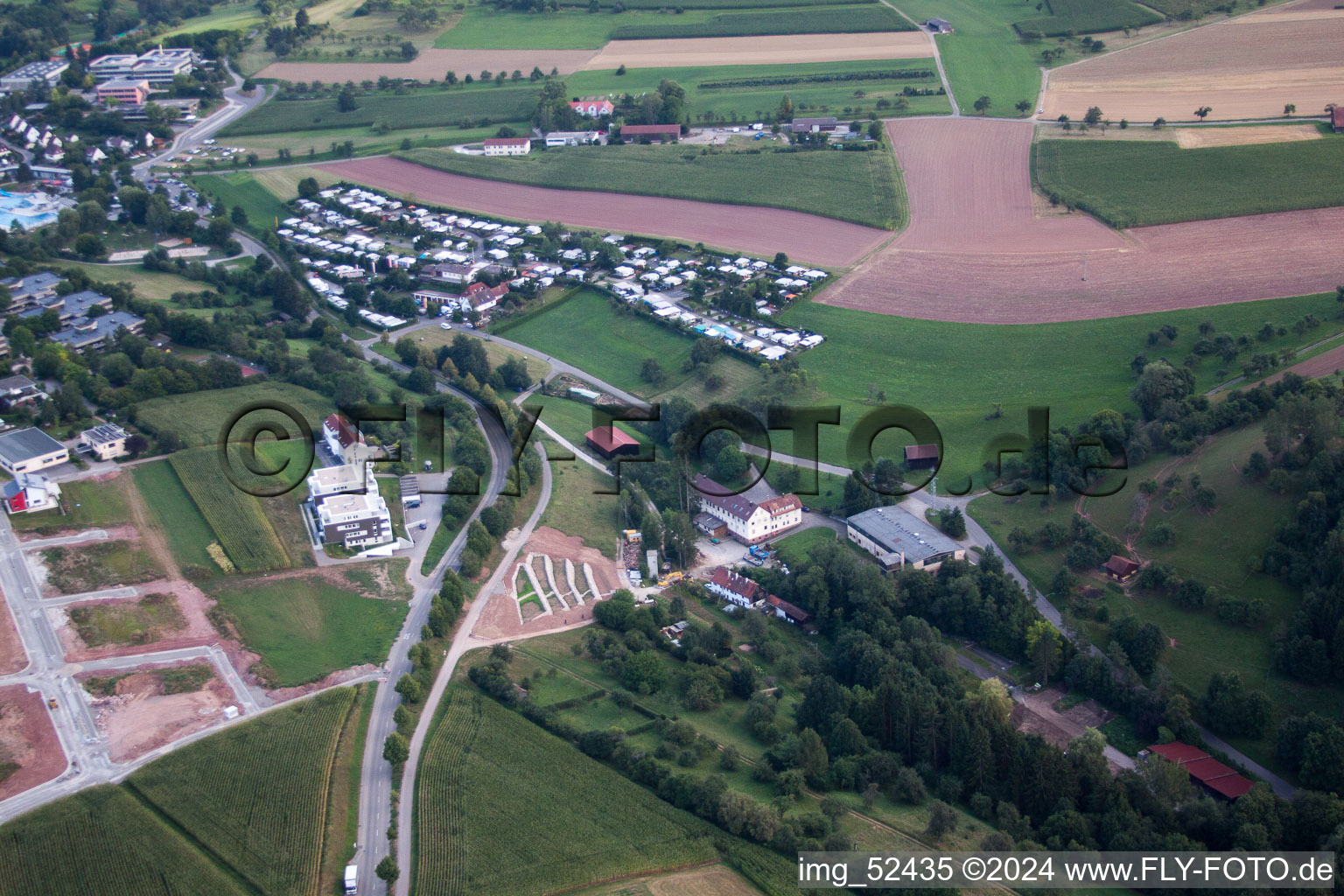 Stammheim, Weidensteige campsite in Calw in the state Baden-Wuerttemberg, Germany