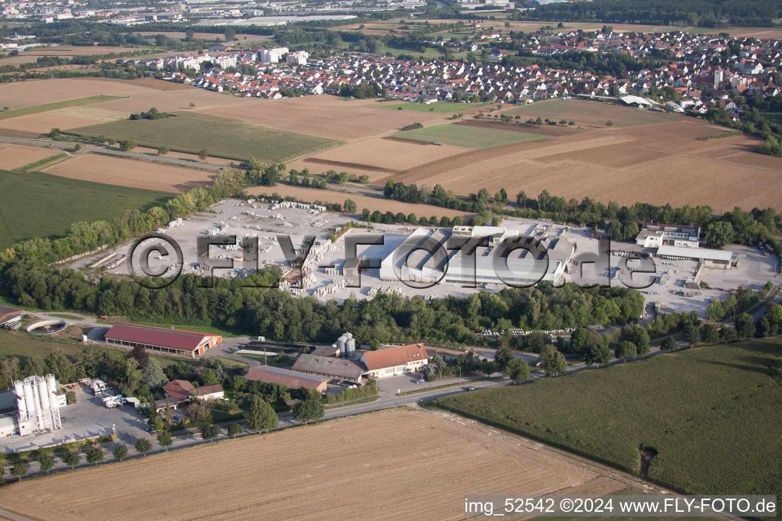 Quarry Sindelfingen-Darmsheim in the district Darmsheim in Sindelfingen in the state Baden-Wuerttemberg, Germany from above