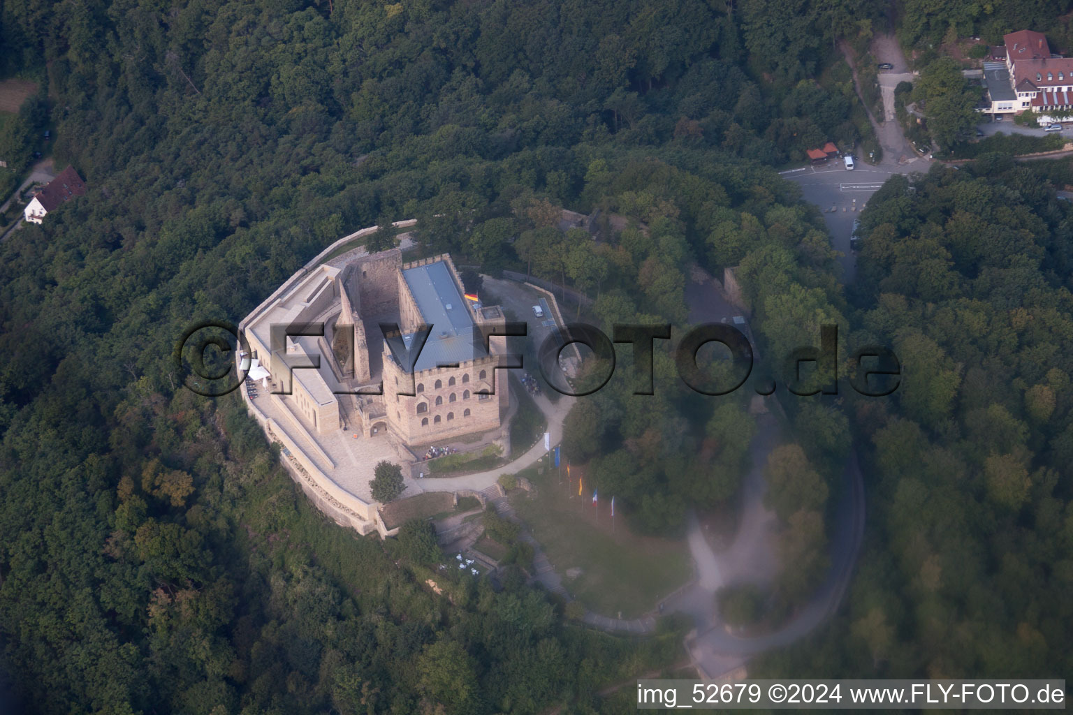 District Hambach an der Weinstraße in Neustadt an der Weinstraße in the state Rhineland-Palatinate, Germany out of the air