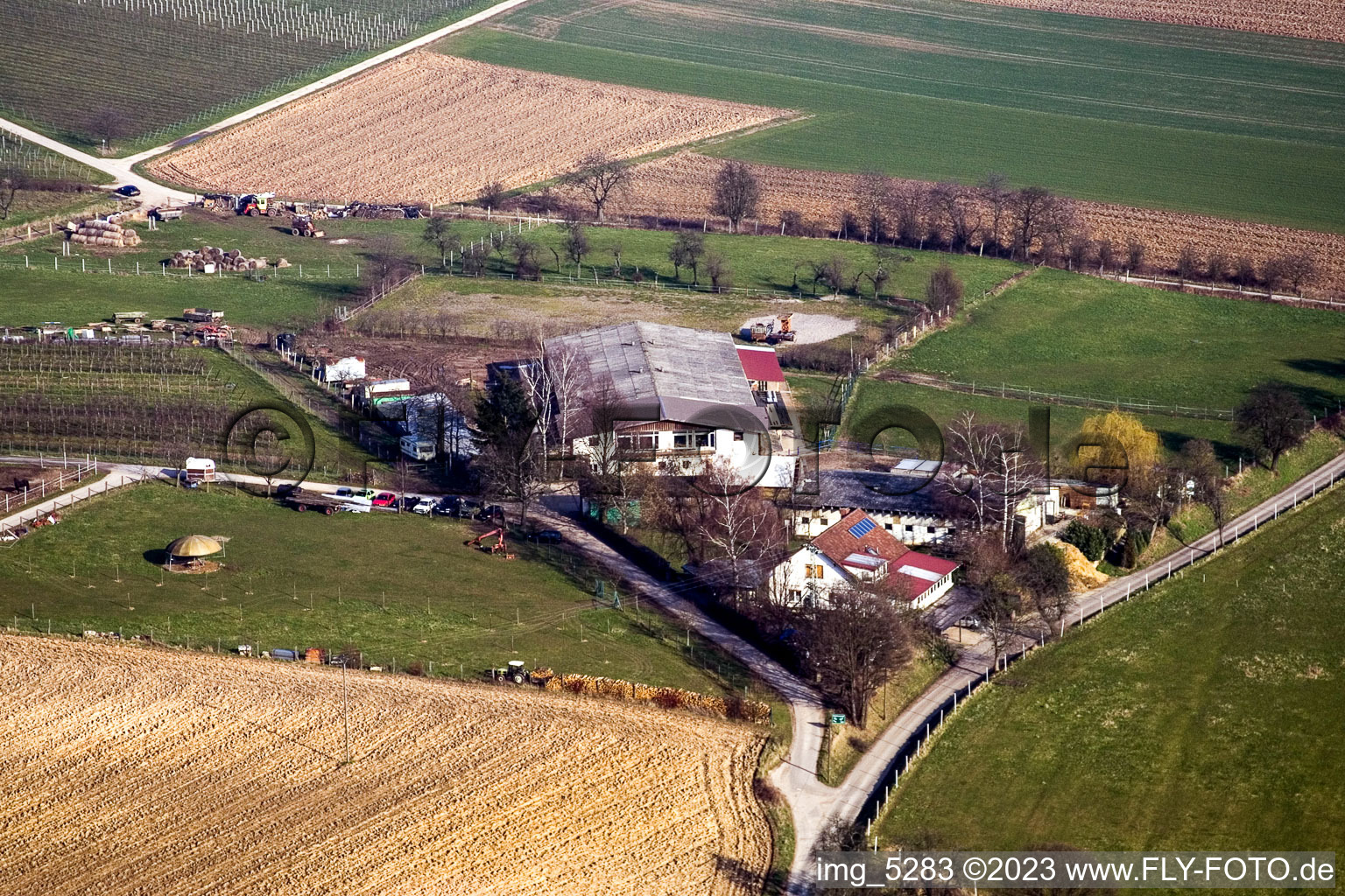 Heidebrunnerhof horse farm in Oberotterbach in the state Rhineland-Palatinate, Germany