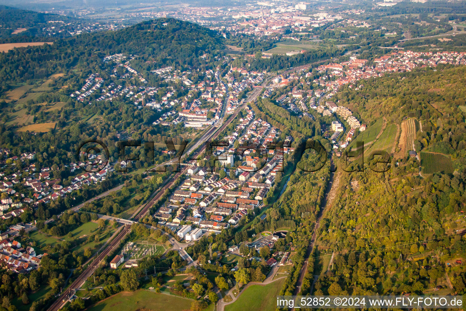 Pfinztalstr in the district Grötzingen in Karlsruhe in the state Baden-Wuerttemberg, Germany