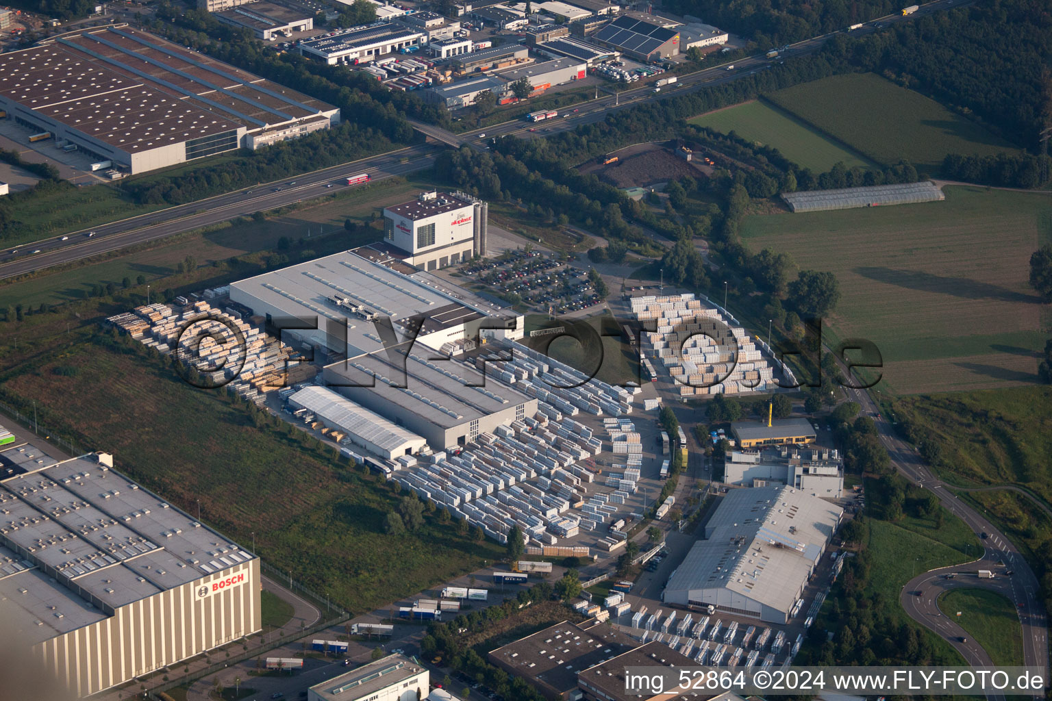 Aerial photograpy of Herdweg in the district Durlach in Karlsruhe in the state Baden-Wuerttemberg, Germany