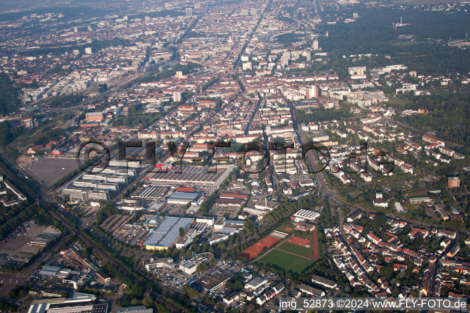 KA East in the district Oststadt in Karlsruhe in the state Baden-Wuerttemberg, Germany