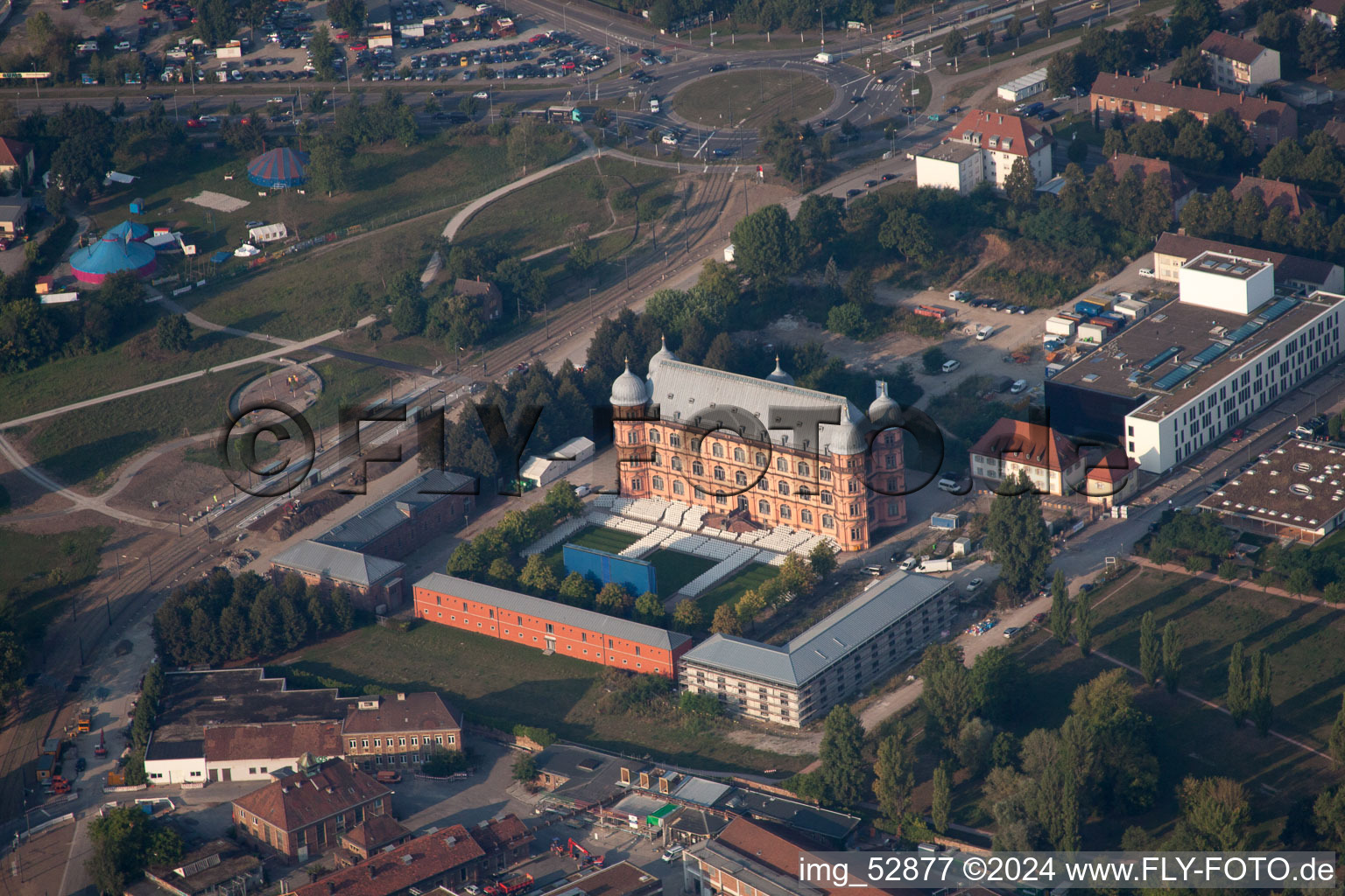 Gottesaue Castle in the district Oststadt in Karlsruhe in the state Baden-Wuerttemberg, Germany