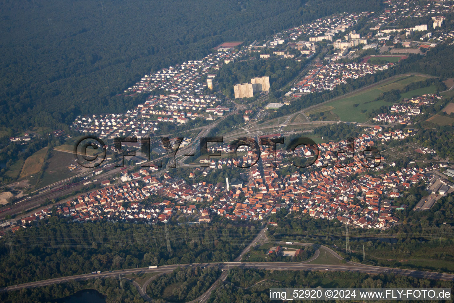 Dorschberg in the district Maximiliansau in Wörth am Rhein in the state Rhineland-Palatinate, Germany