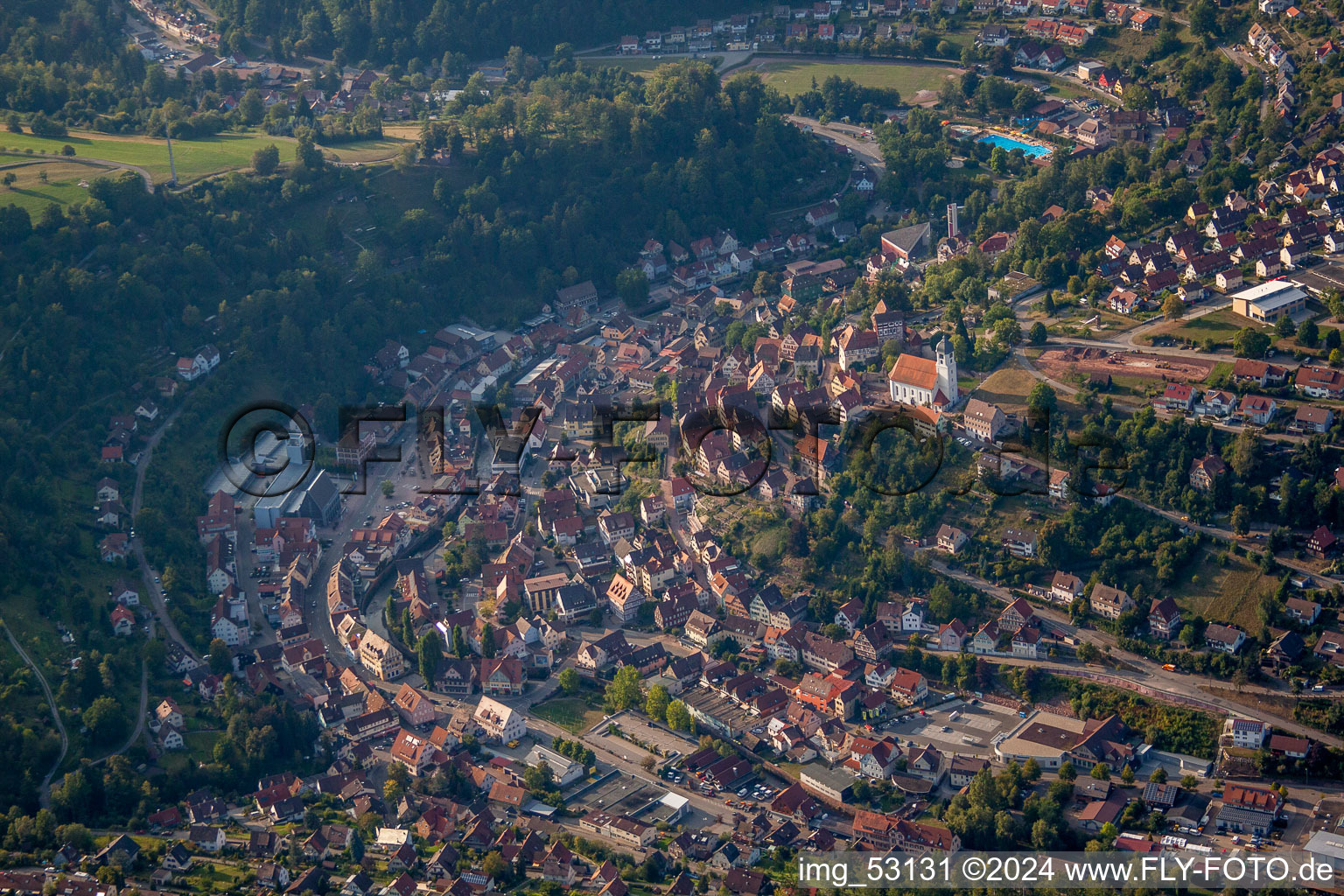 Altensteig in the state Baden-Wuerttemberg, Germany