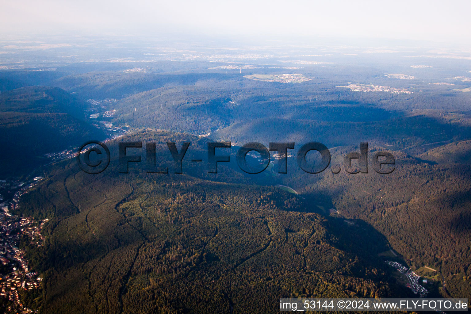 Schömberg in the state Baden-Wuerttemberg, Germany out of the air