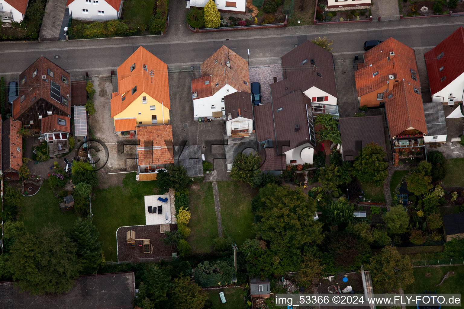 Aerial photograpy of Kandel in the state Rhineland-Palatinate, Germany