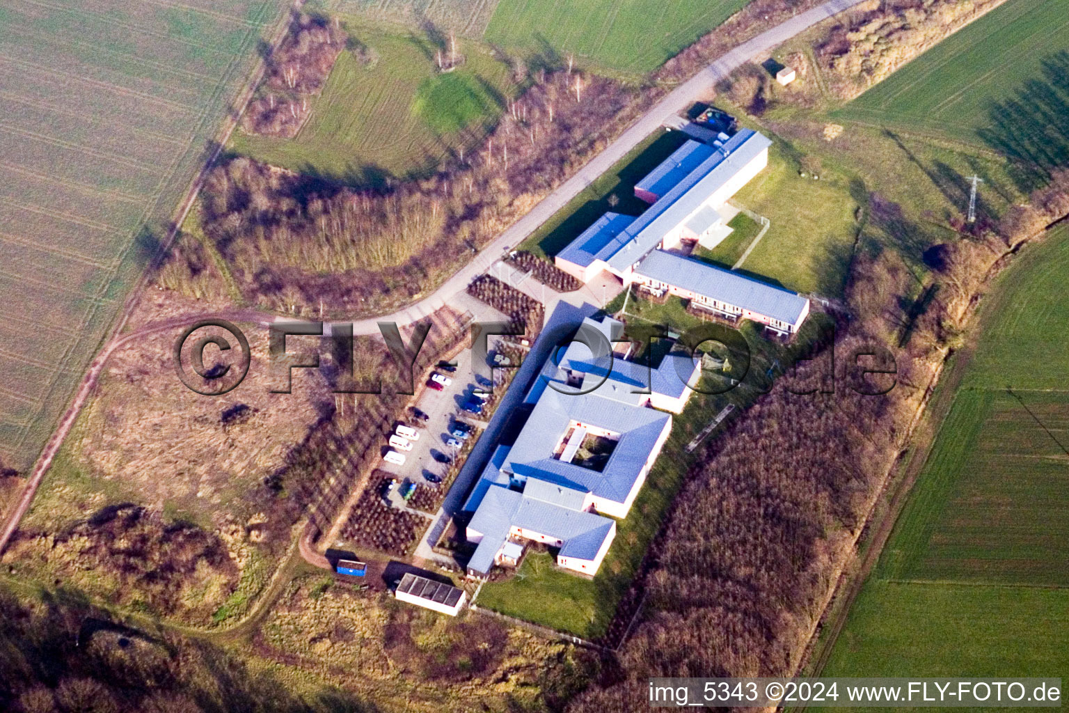 Aerial photograpy of Life support in the district Minderslachen in Kandel in the state Rhineland-Palatinate, Germany