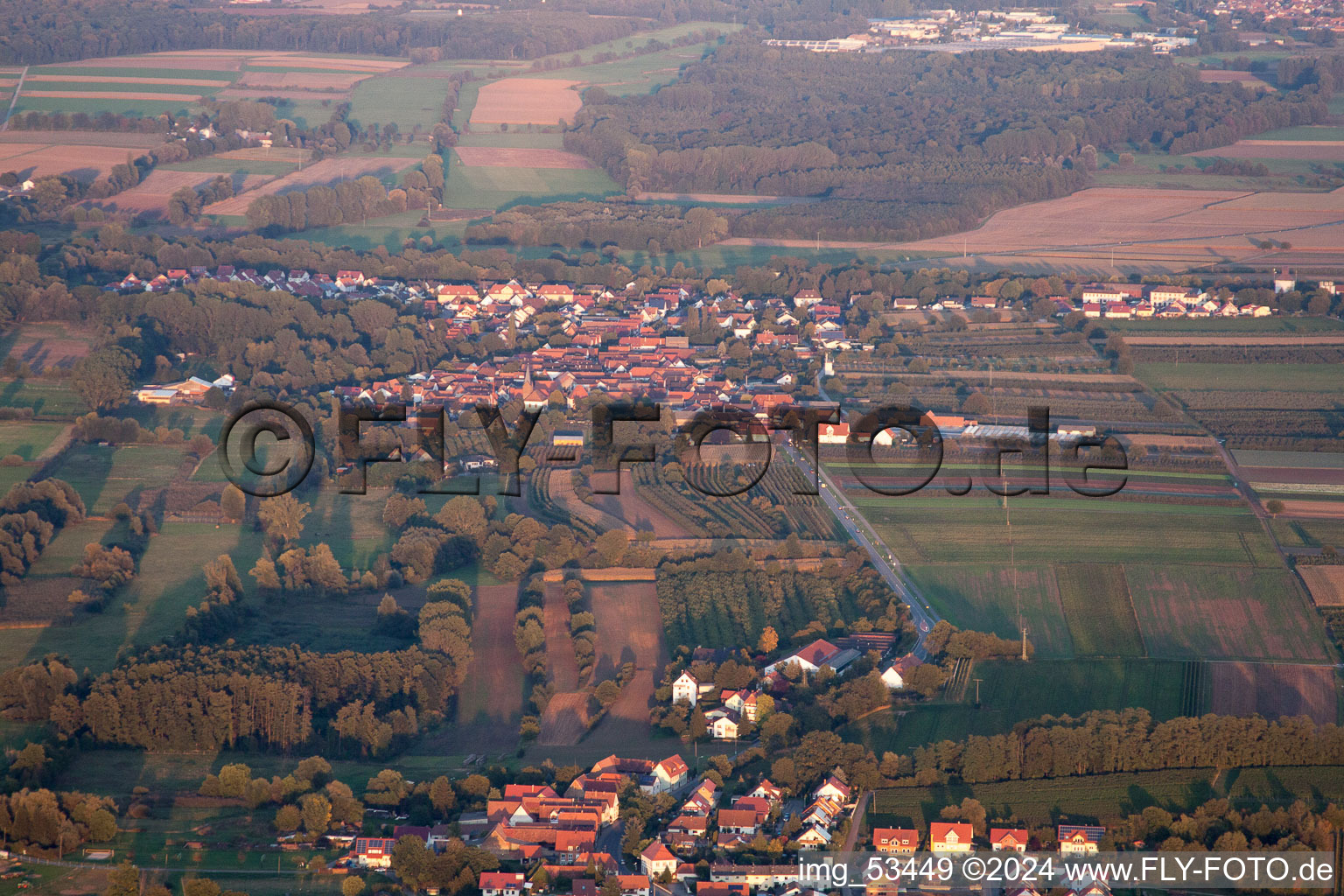 Winden in the state Rhineland-Palatinate, Germany viewn from the air