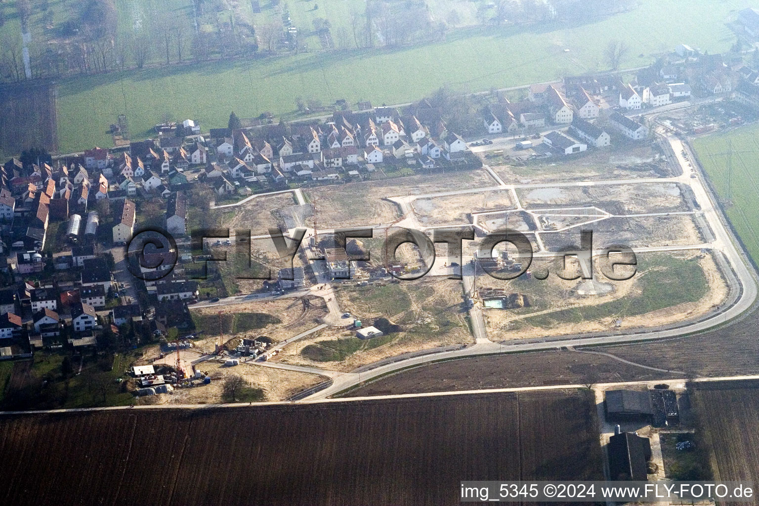 Oblique view of Mountain trail in Kandel in the state Rhineland-Palatinate, Germany