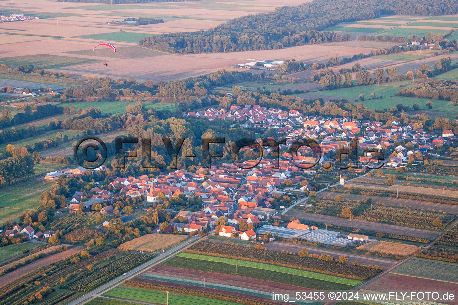 From the southwest in Winden in the state Rhineland-Palatinate, Germany