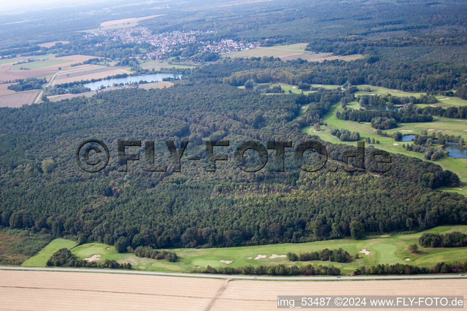 Golf Club Baden-Baden Soufflenheim in Soufflenheim in the state Bas-Rhin, France from above