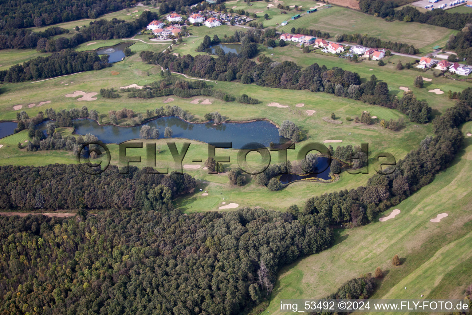 Bird's eye view of Golf Club Baden-Baden Soufflenheim in Soufflenheim in the state Bas-Rhin, France