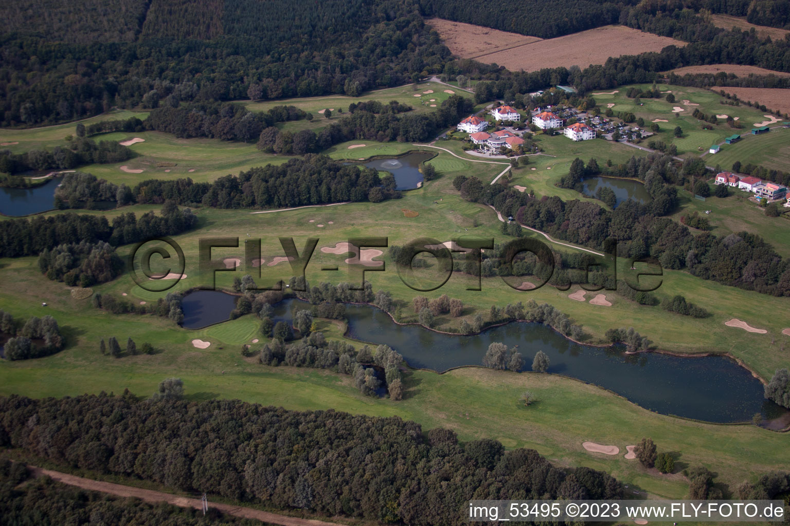 Drone image of Baden-Baden Golf Club Soufflenheim in Soufflenheim in the state Bas-Rhin, France