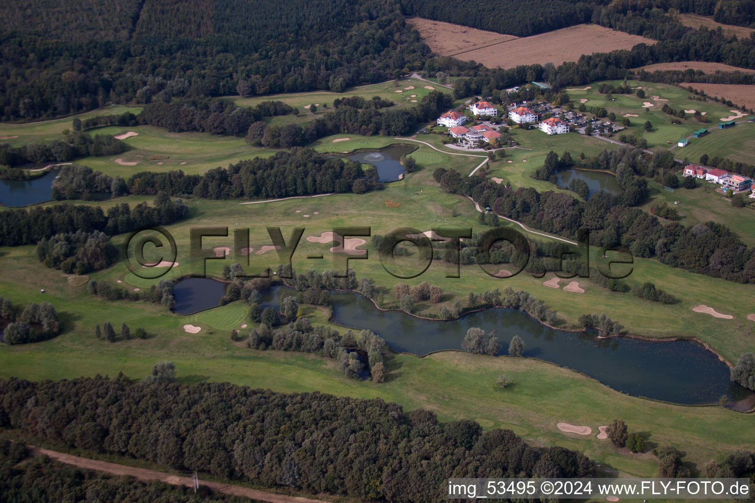 Drone image of Golf Club Baden-Baden Soufflenheim in Soufflenheim in the state Bas-Rhin, France