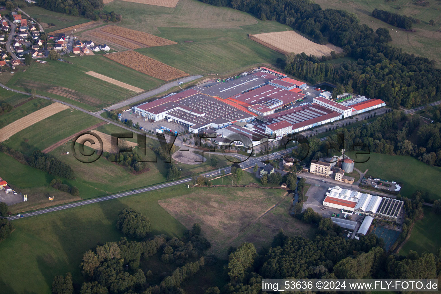 Griesbach in the state Bas-Rhin, France out of the air