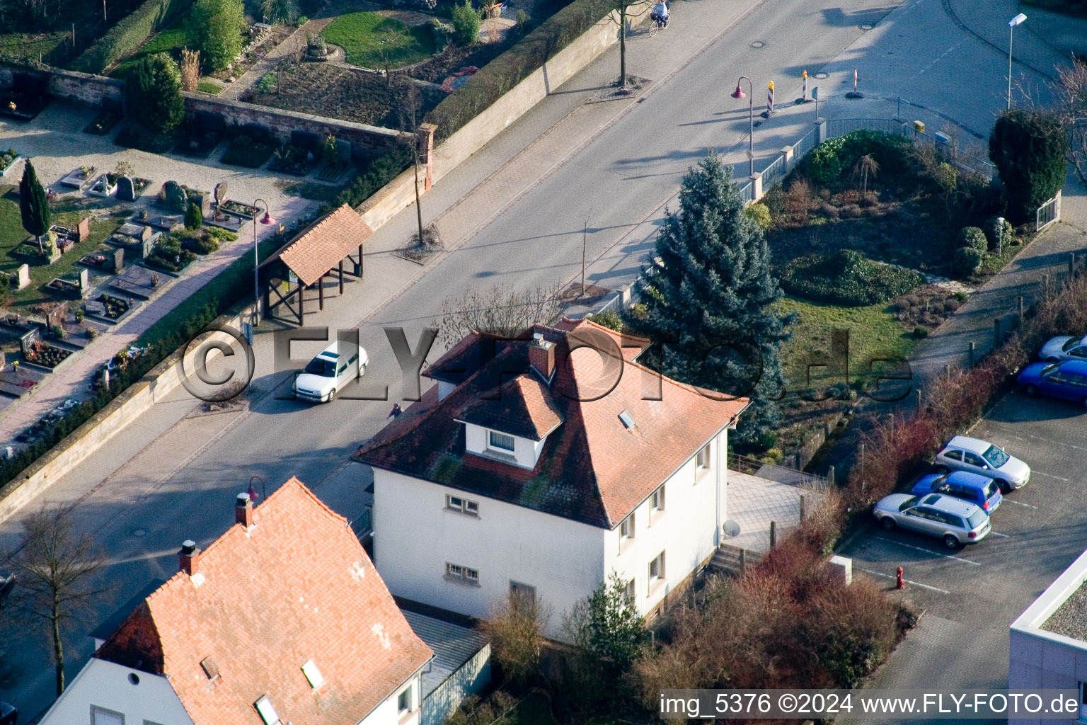 Luitpoldstr in Kandel in the state Rhineland-Palatinate, Germany out of the air