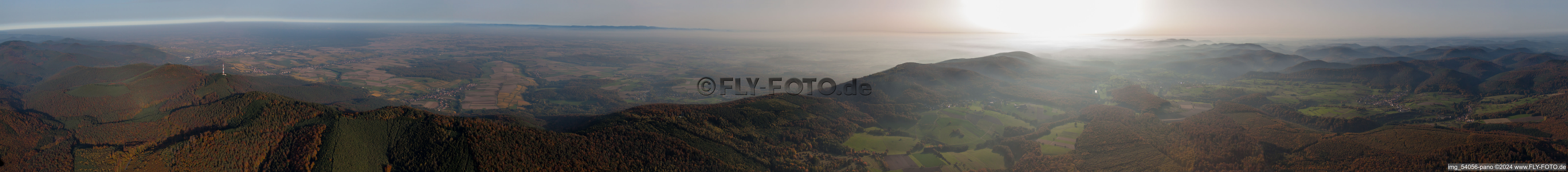 Climbach in the state Bas-Rhin, France out of the air