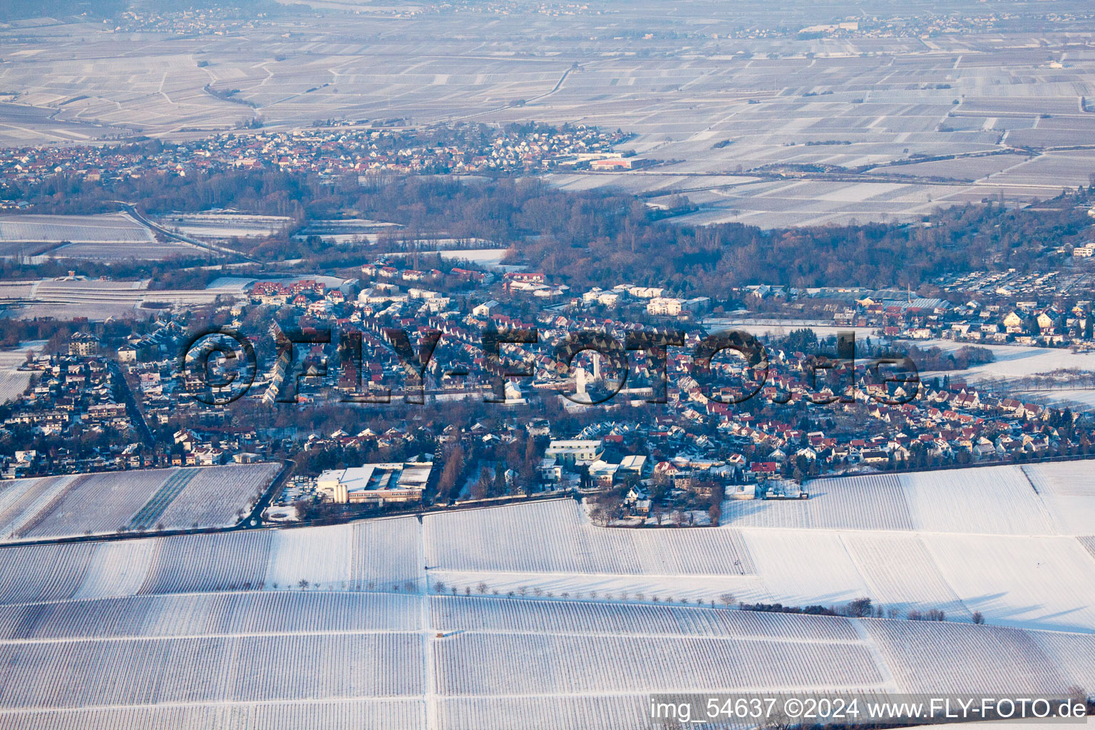 Landau in der Pfalz in the state Rhineland-Palatinate, Germany seen from above