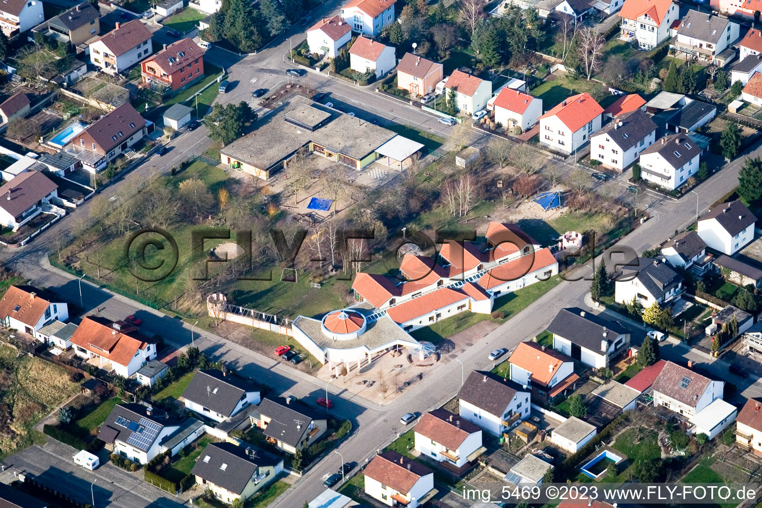 Danzigerstrasse Marienstr in Jockgrim in the state Rhineland-Palatinate, Germany