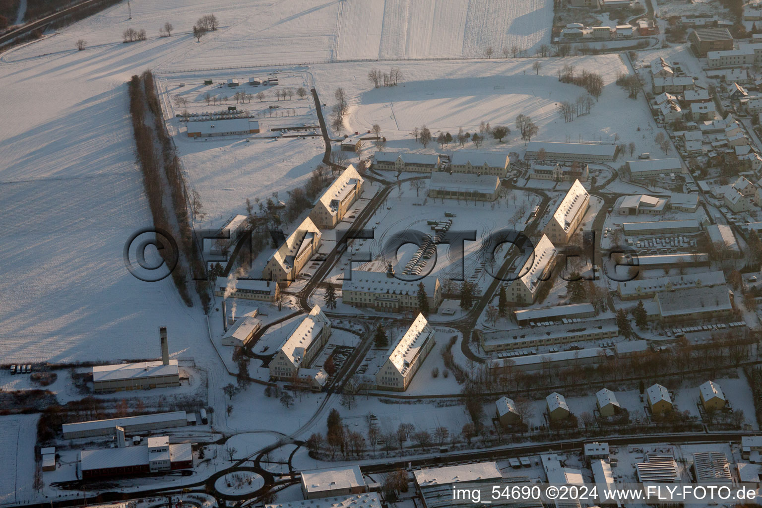 Barracks in Bad Bergzabern in the state Rhineland-Palatinate, Germany