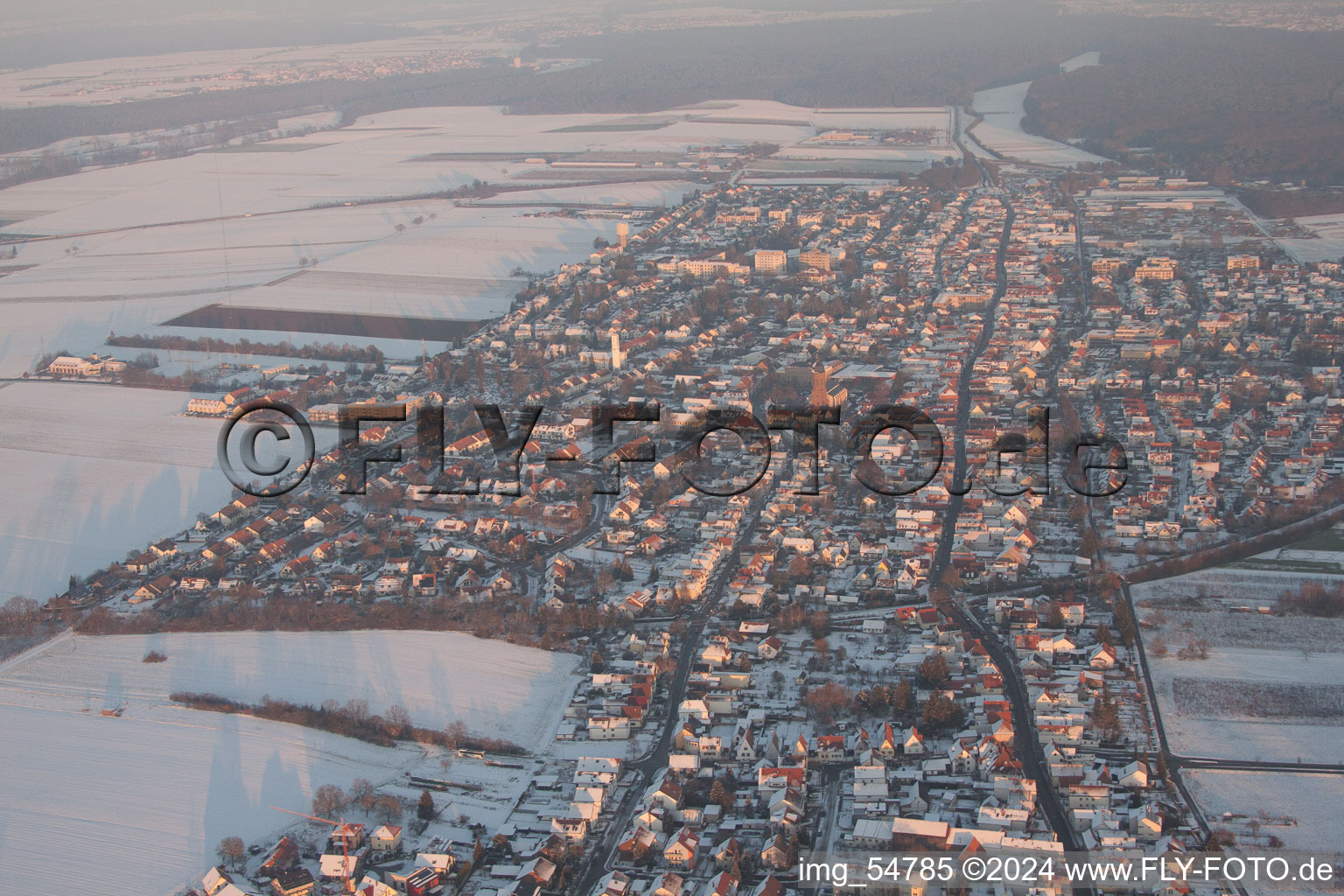 Kandel in the state Rhineland-Palatinate, Germany out of the air