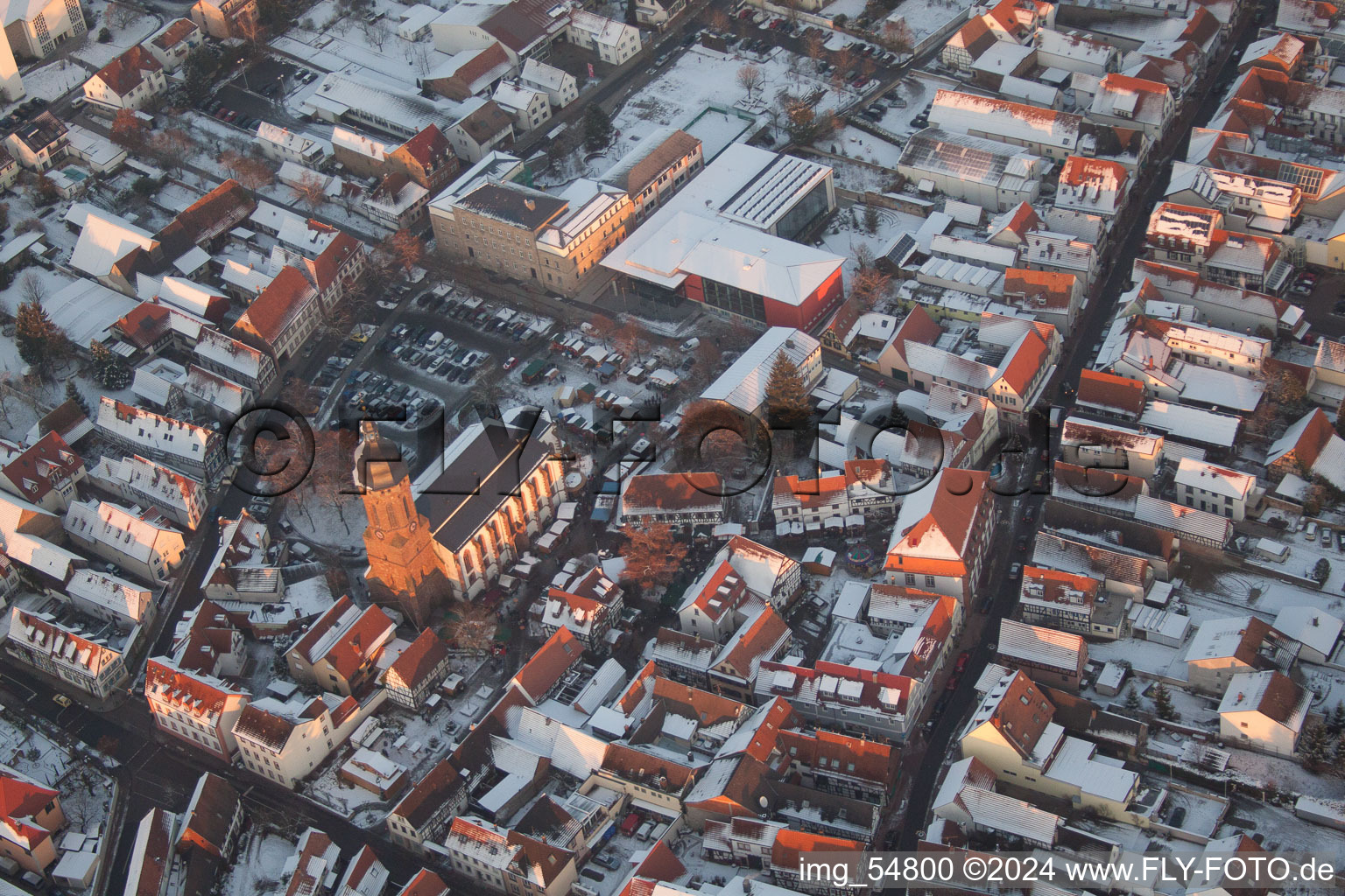 Drone image of Kandel in the state Rhineland-Palatinate, Germany