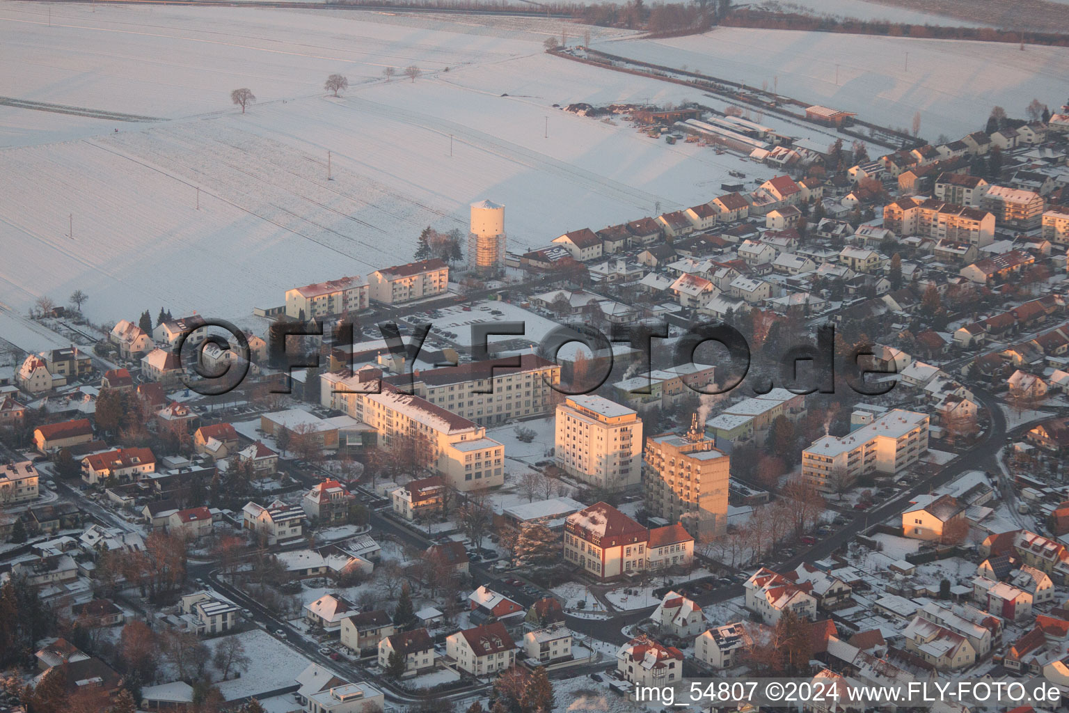 Aerial photograpy of Kandel in the state Rhineland-Palatinate, Germany