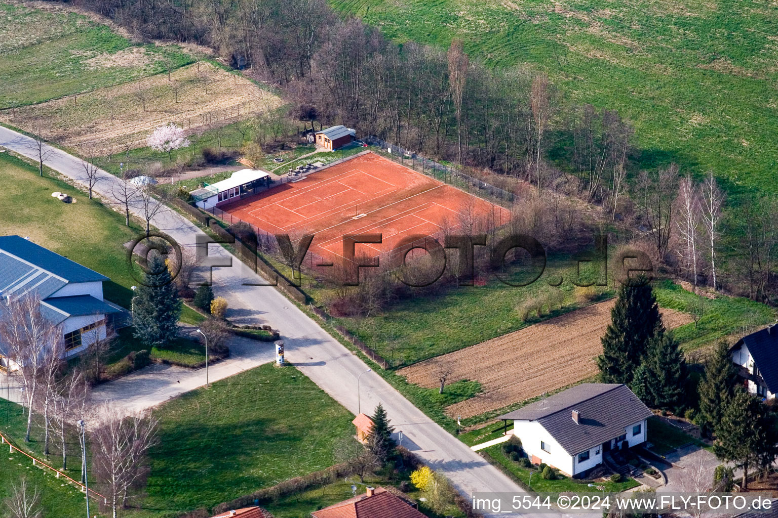 Hergersweiler in the state Rhineland-Palatinate, Germany out of the air