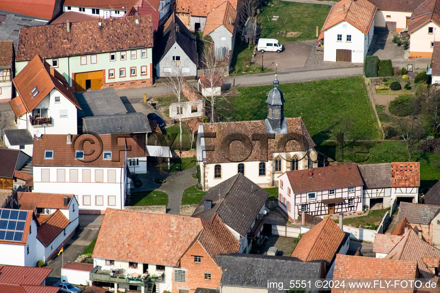 Churches building the chapel in Dierbach in the state Rhineland-Palatinate