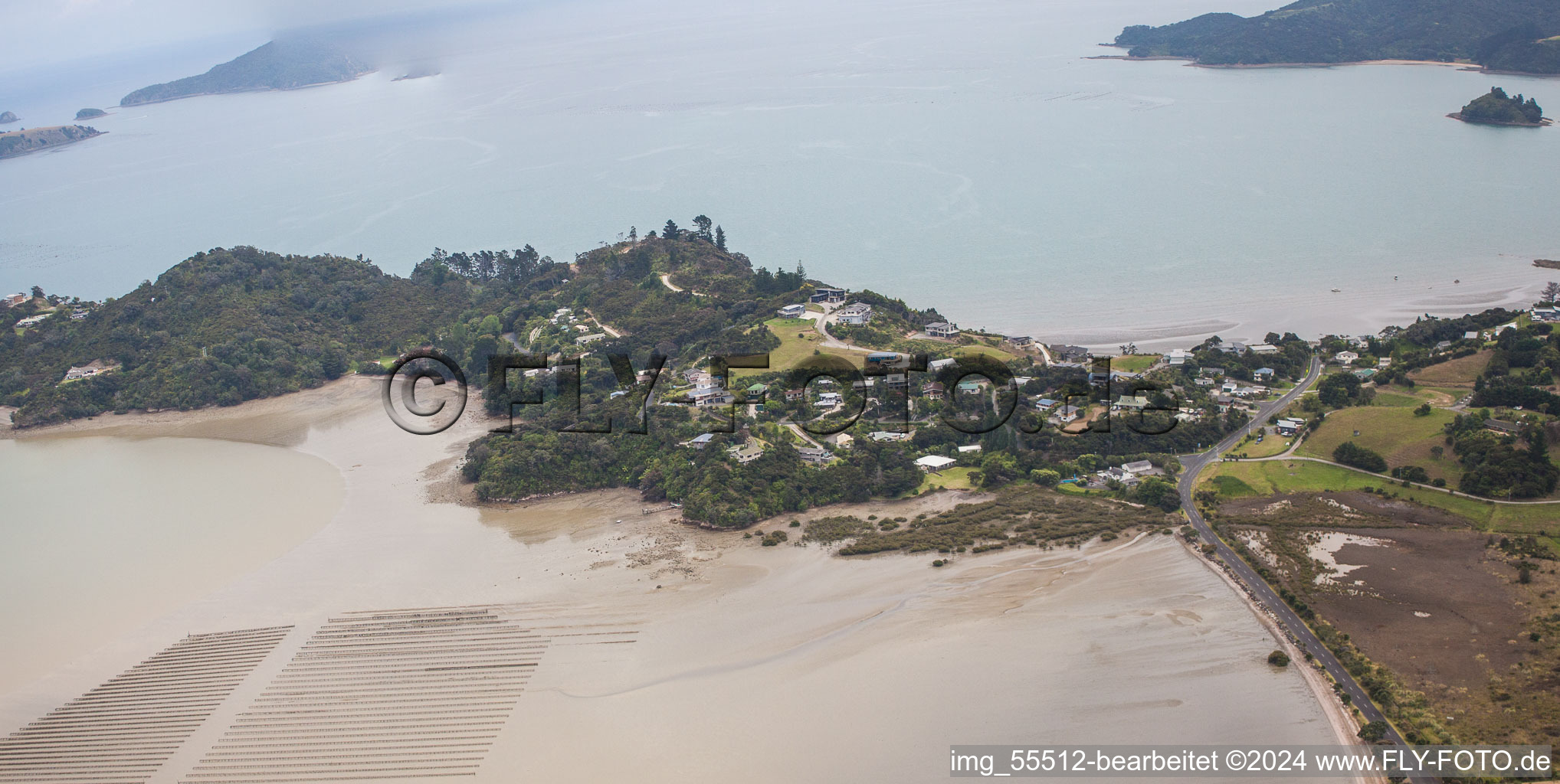 District Wyuna Bay in Coromandel in the state Waikato, New Zealand