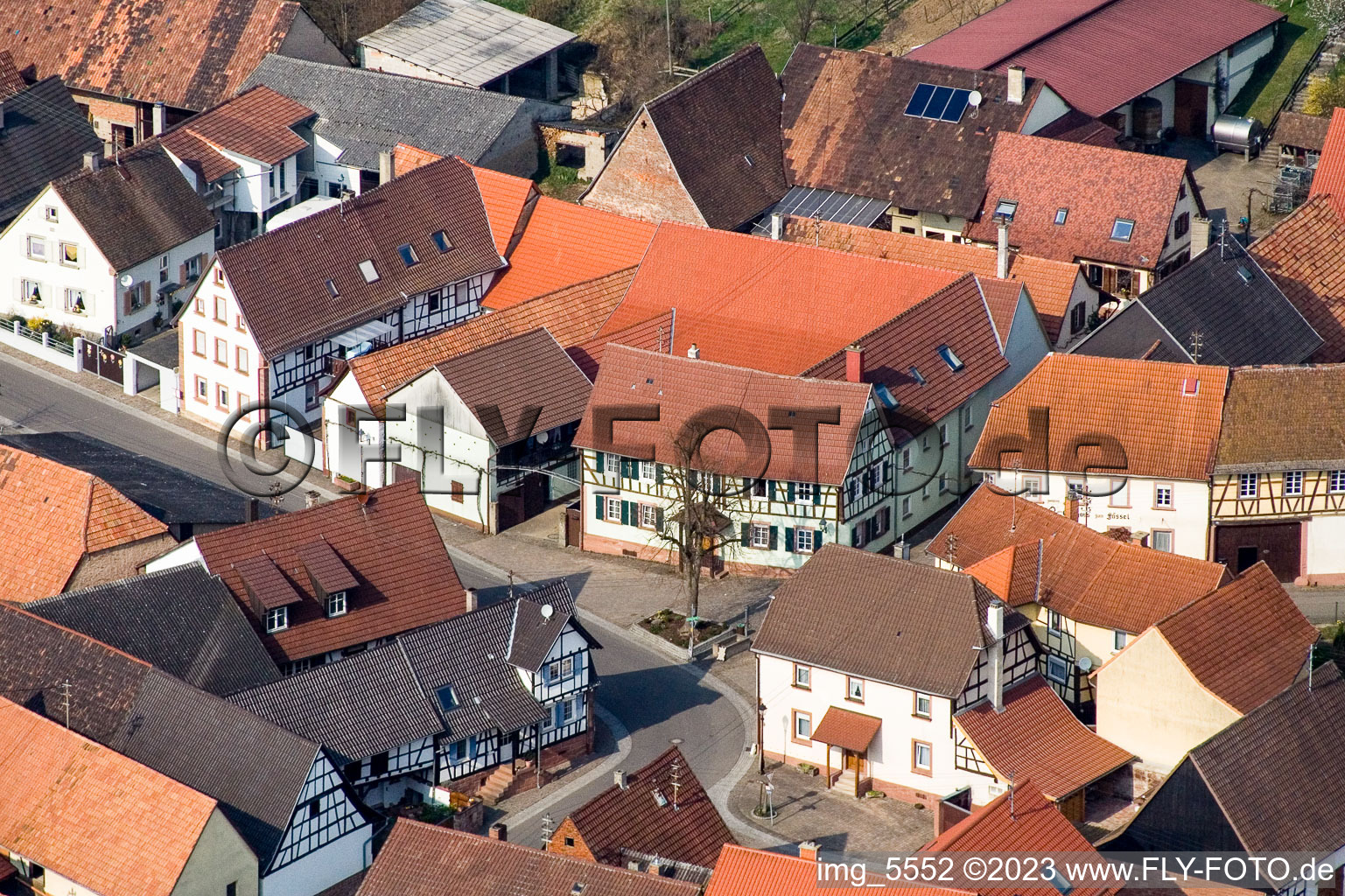 Hergersweiler in the state Rhineland-Palatinate, Germany from the drone perspective