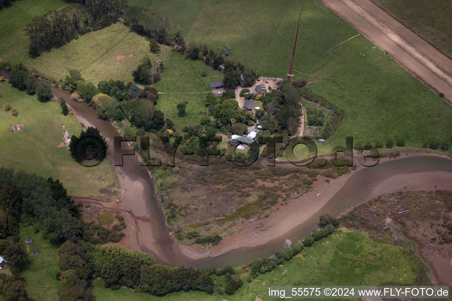 District Preece Point in Coromandel in the state Waikato, New Zealand out of the air