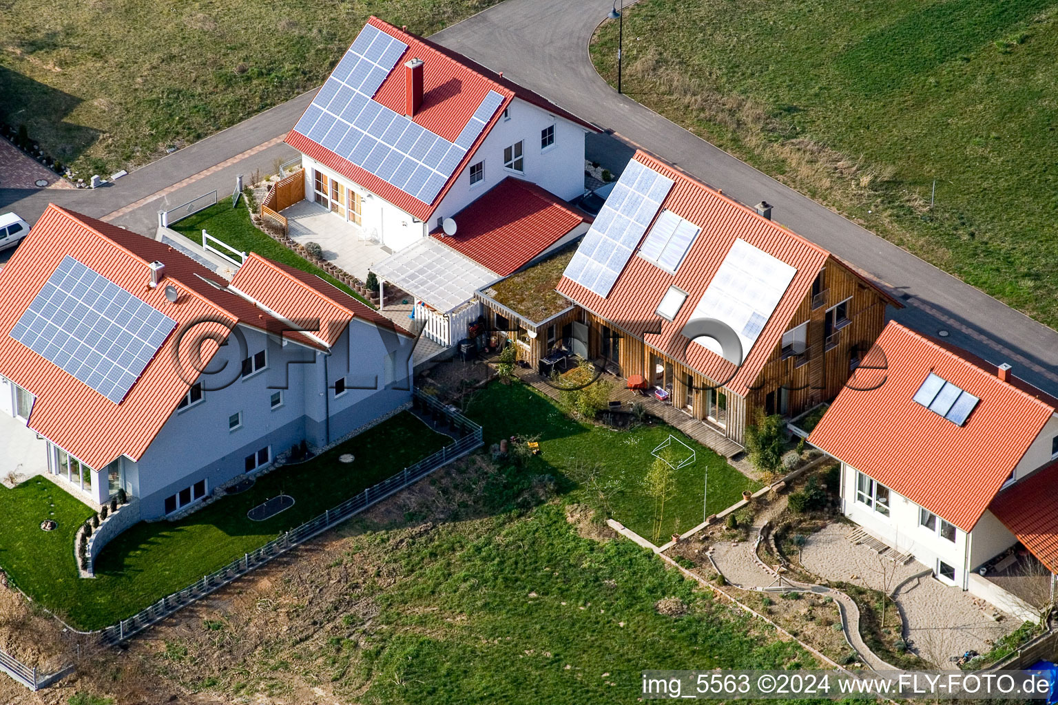 Hergersweiler in the state Rhineland-Palatinate, Germany viewn from the air