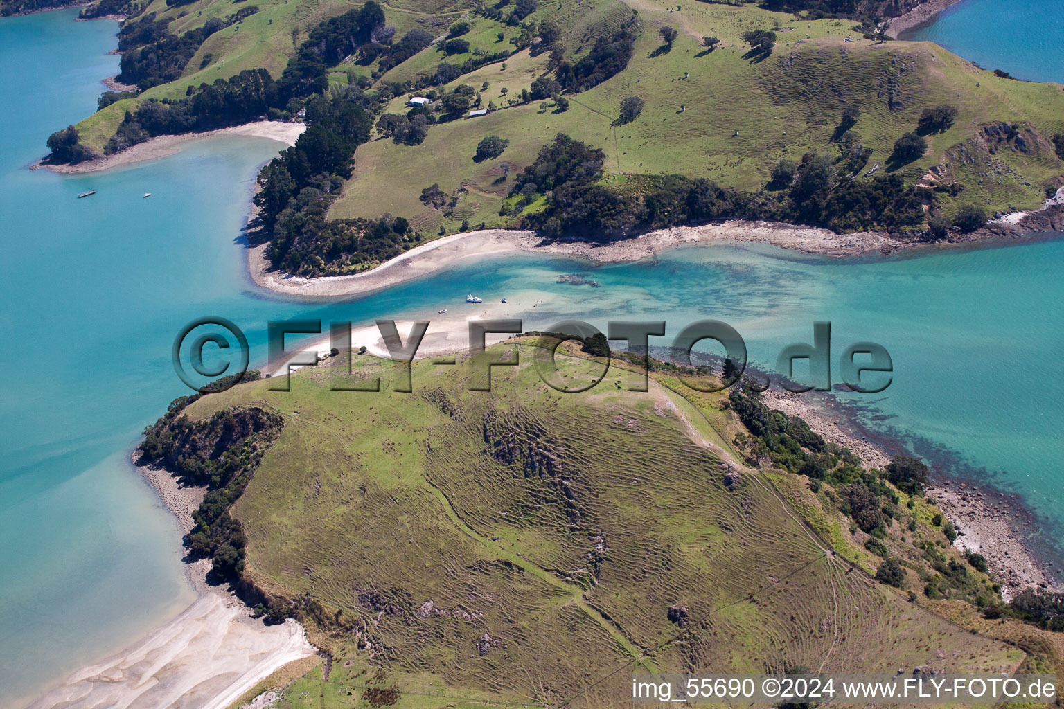 Whanganui Island in the state Waikato, New Zealand