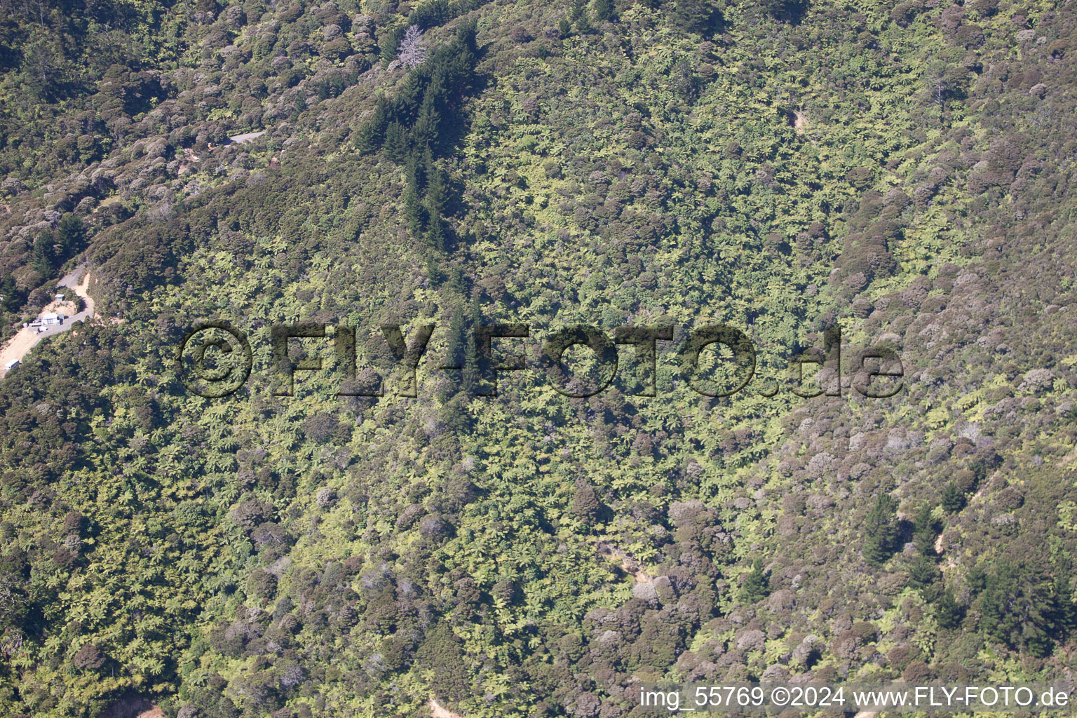 Coromandel in the state Waikato, New Zealand out of the air