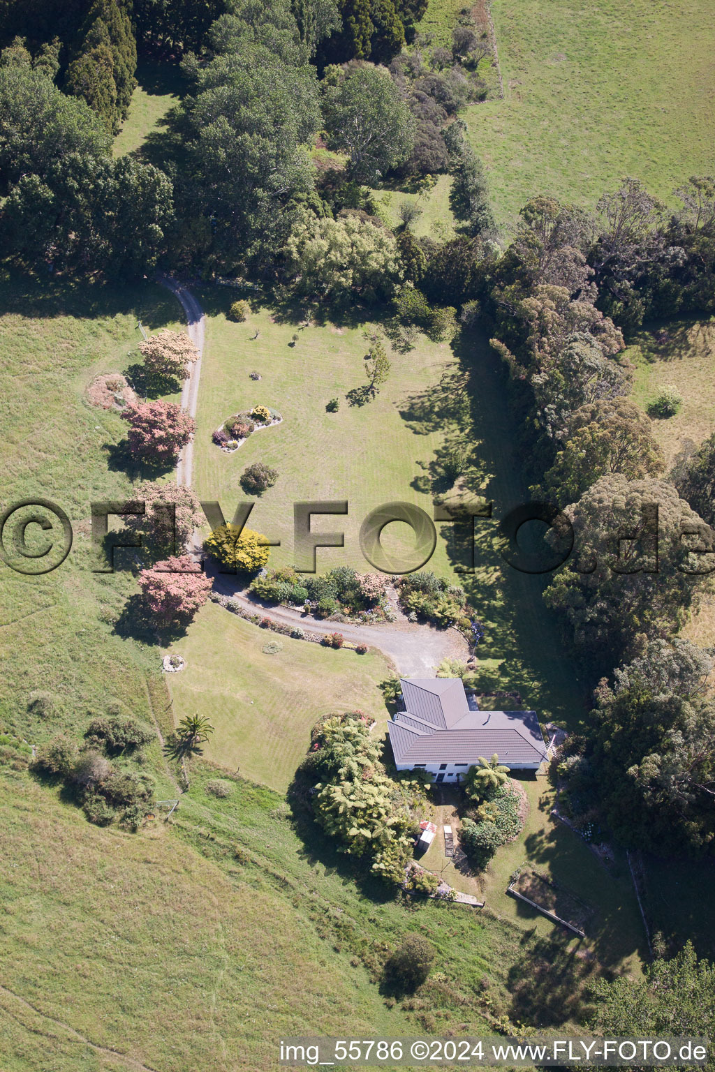 Coromandel in the state Waikato, New Zealand seen from a drone