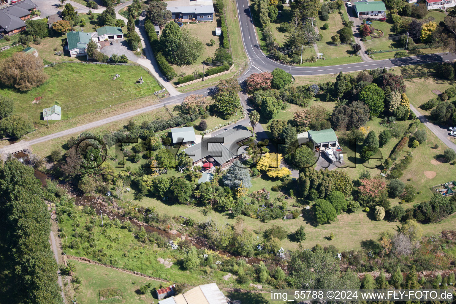 Aerial photograpy of Coromandel in the state Waikato, New Zealand