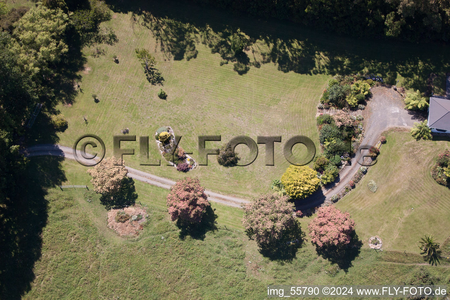 Oblique view of Coromandel in the state Waikato, New Zealand