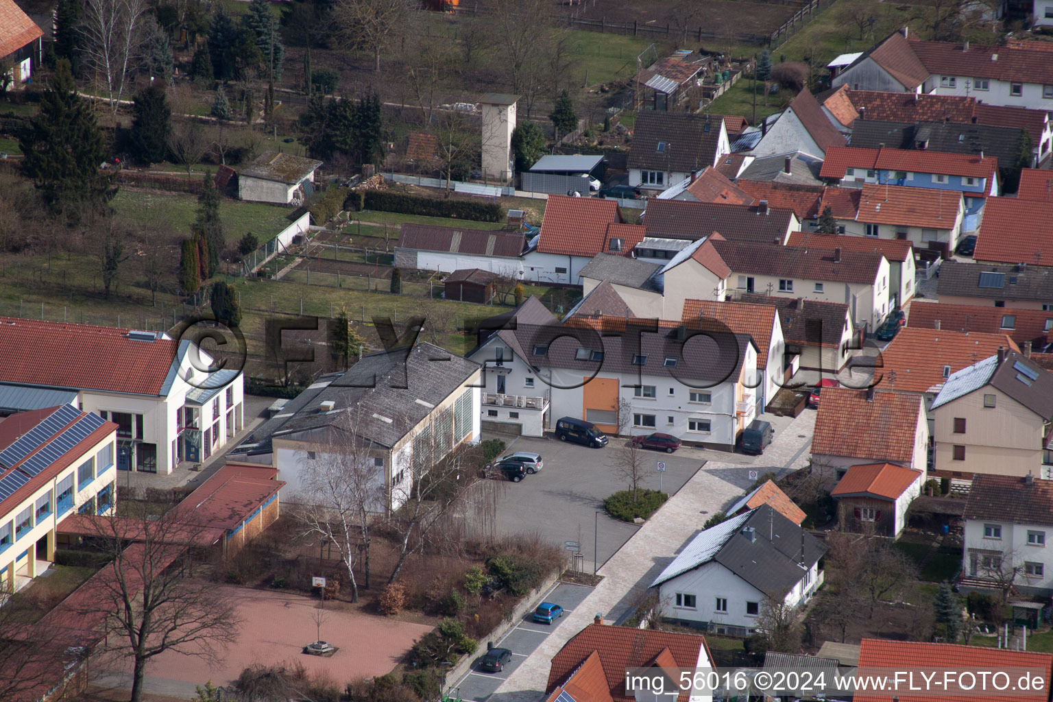 Schulstr in Minfeld in the state Rhineland-Palatinate, Germany