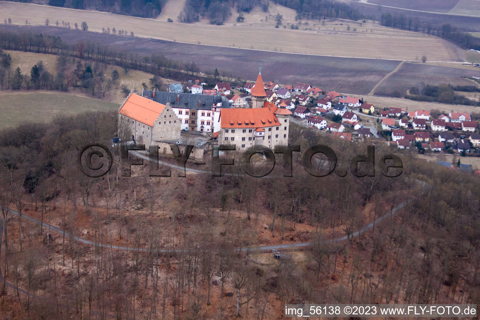Fortress Heldburg in Bad Colberg-Heldburg in the state Thuringia, Germany