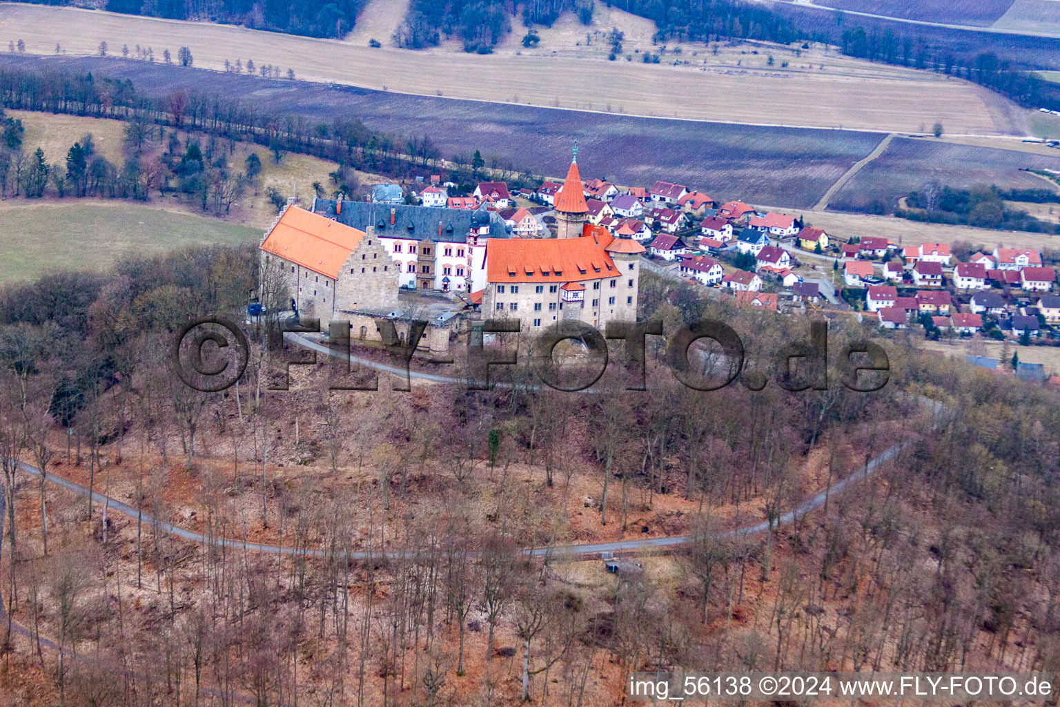 Fortress Heldburg in Heldburg in the state Thuringia, Germany