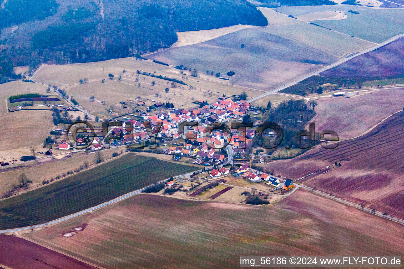 District Seidingstadt in Straufhain in the state Thuringia, Germany