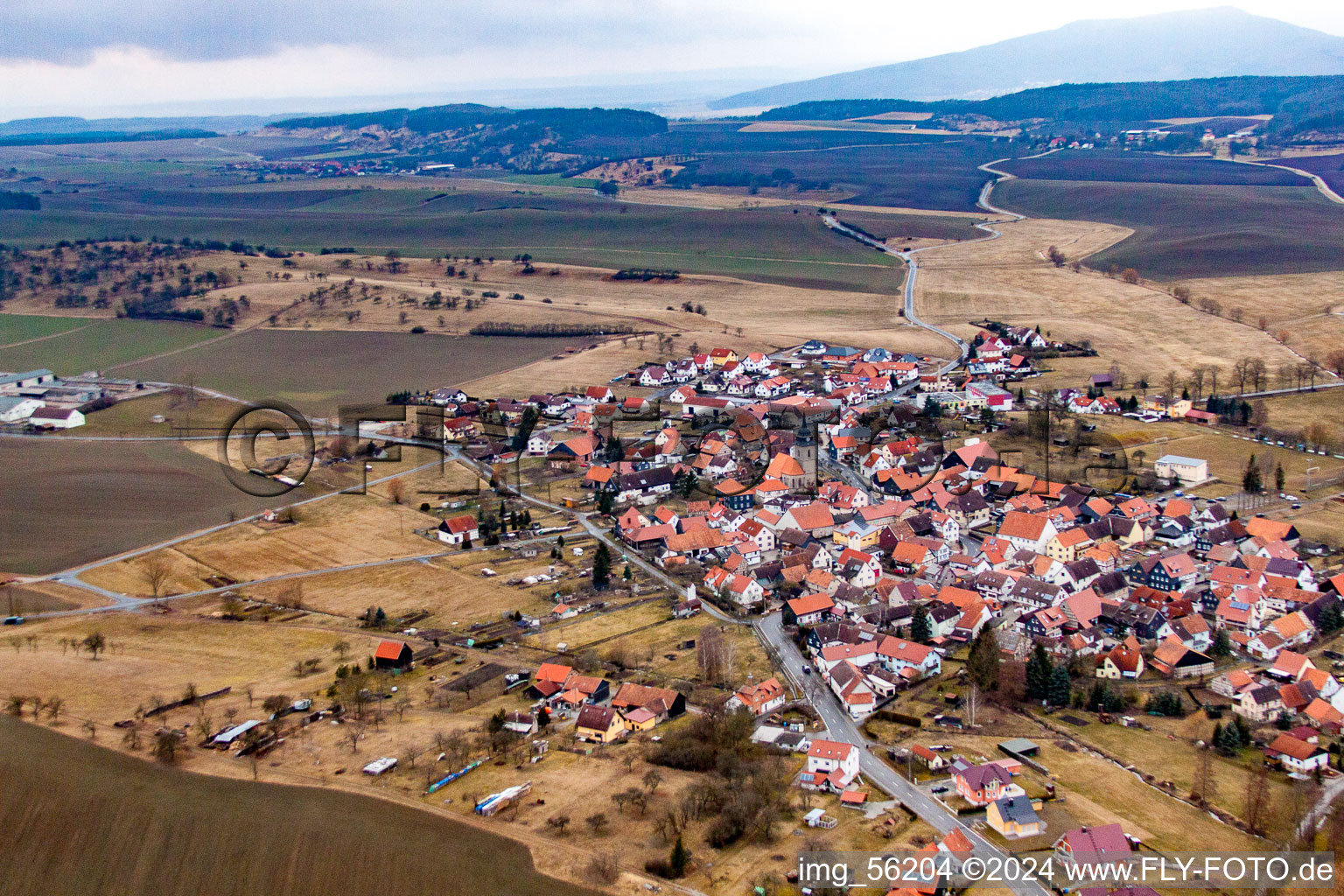 Westhausen in the state Thuringia, Germany