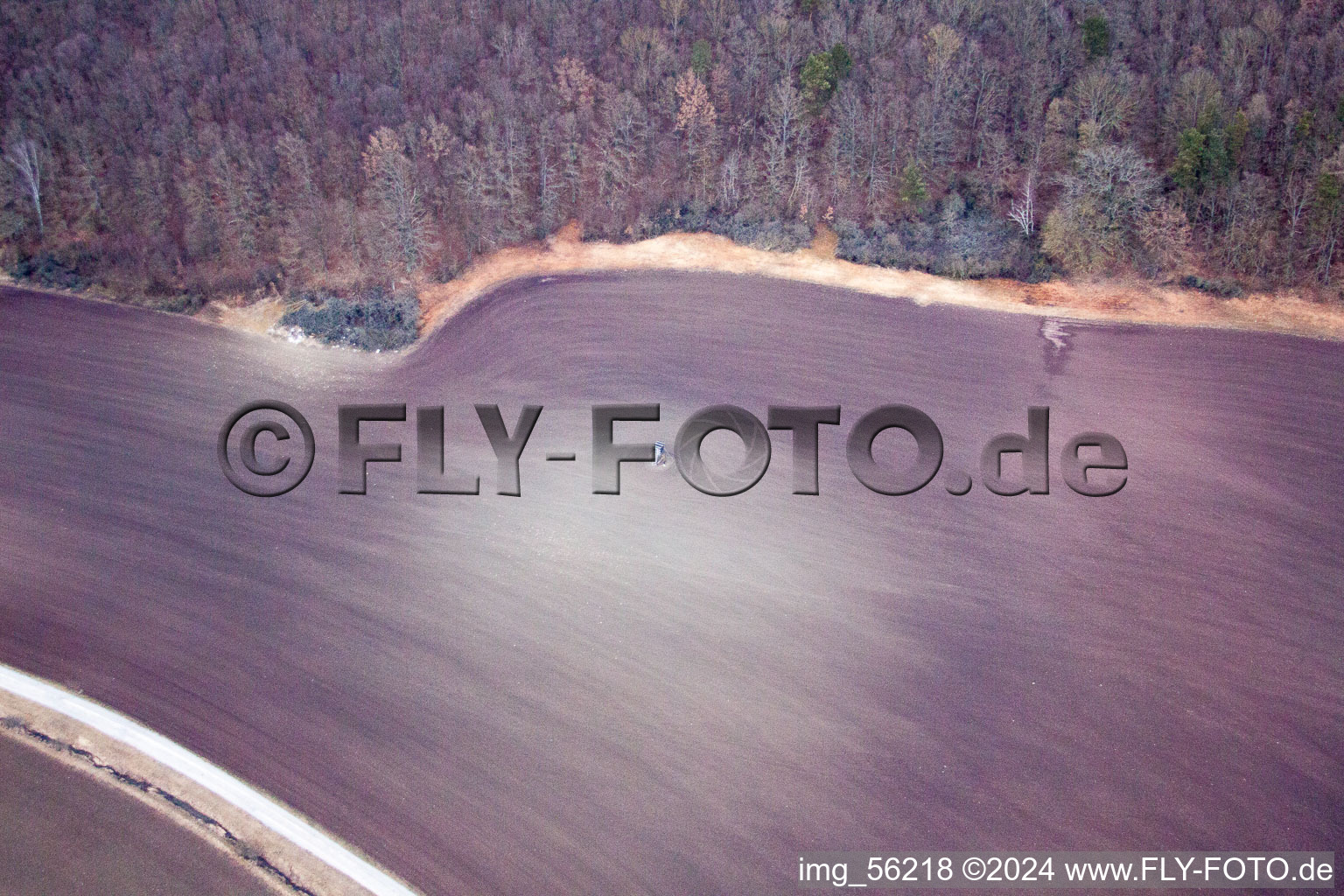 Aerial photograpy of Westhausen in the state Thuringia, Germany