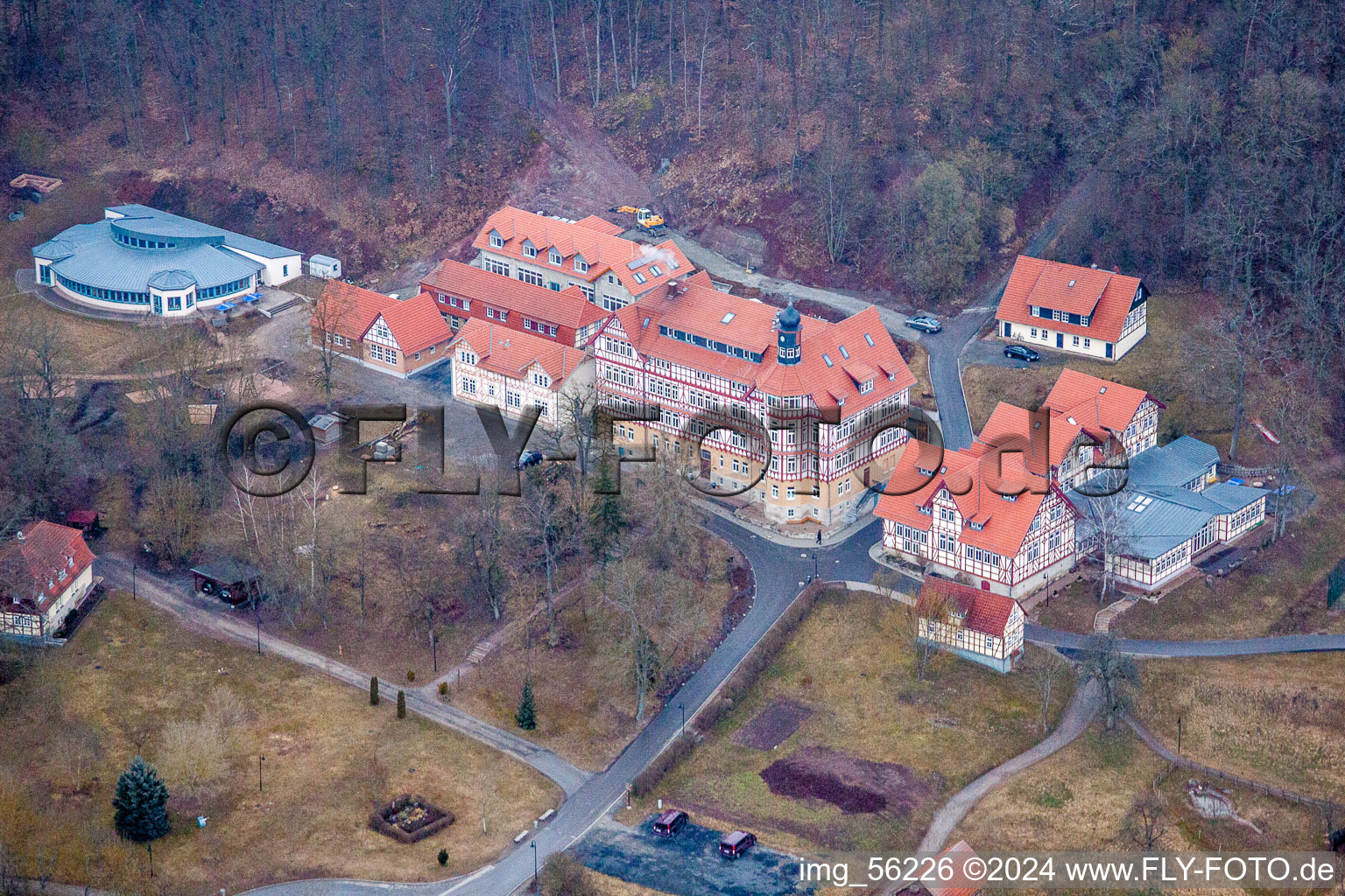 School building of the internate Hermann-Lietz-School in Westhausen in the state Thuringia, Germany