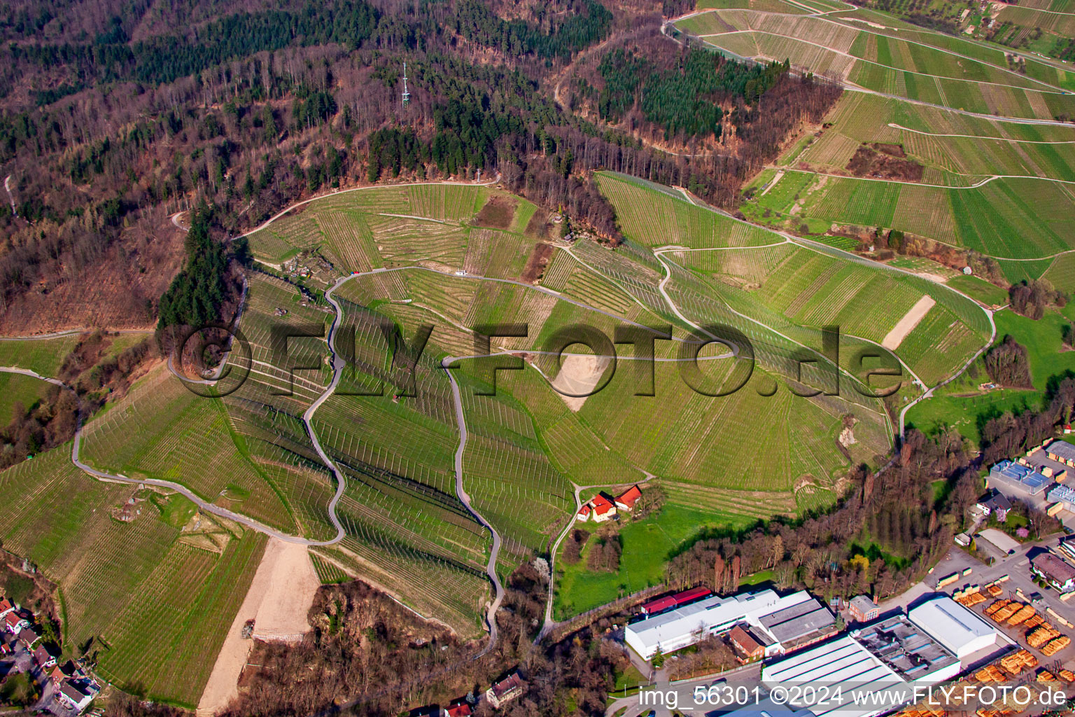 Achertalblick and Bienenbuckel in Achern in the state Baden-Wuerttemberg, Germany