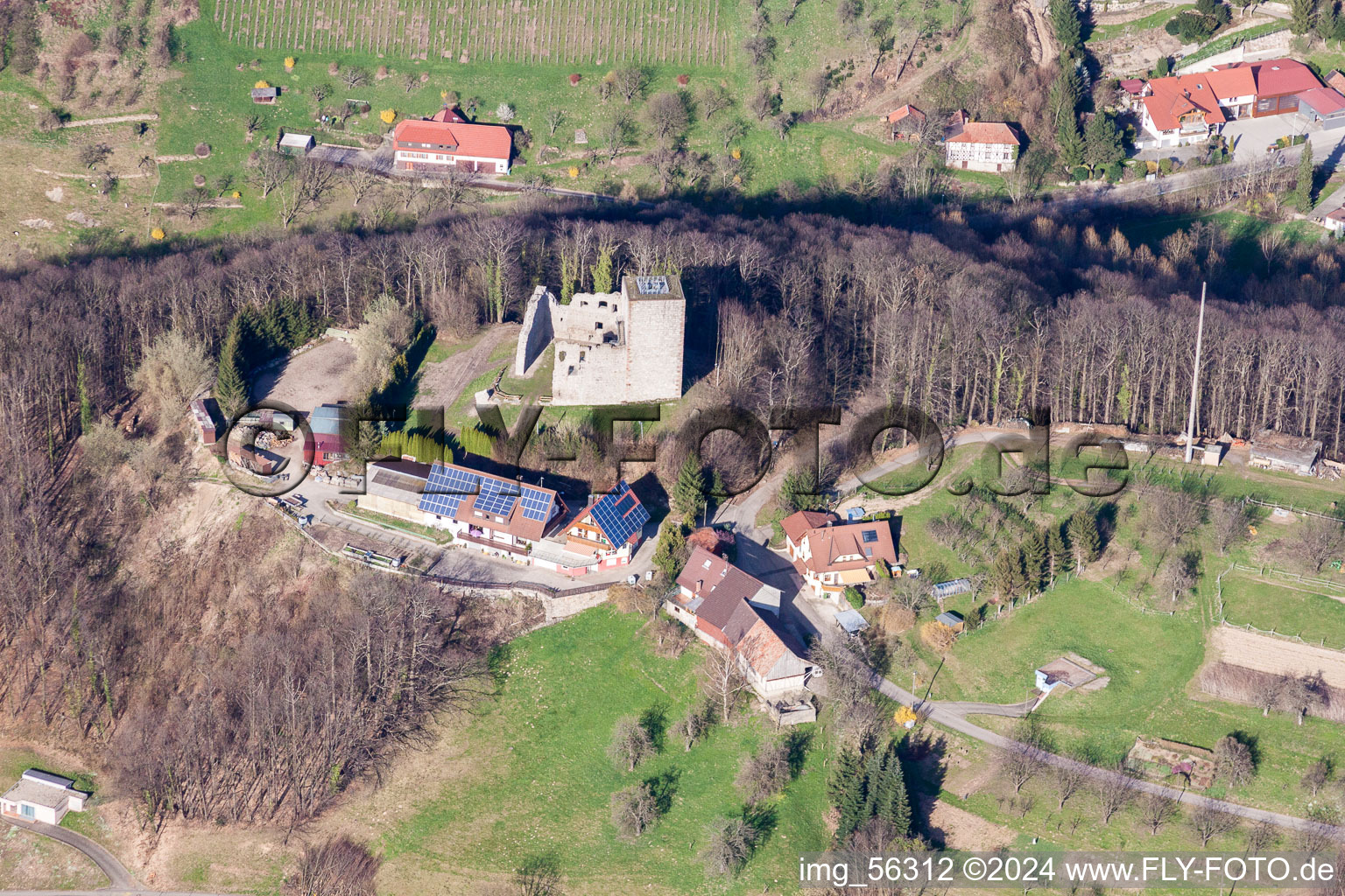 Homestead of a farm Baumschule Ringwald in the district Obersasbach in Sasbach in the state Baden-Wurttemberg, Germany