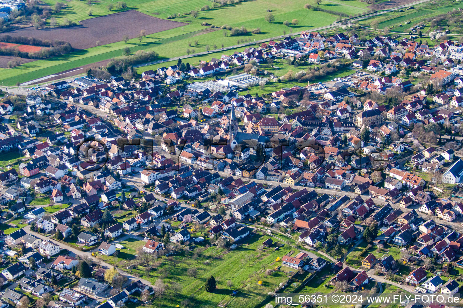 Yburgstrasse from the south in the district Steinbach in Baden-Baden in the state Baden-Wuerttemberg, Germany